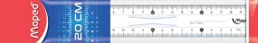 Maped Ruler 20cm Essentials Grip