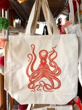Octopus Tote Rust - Includes free delivery on Oahu!