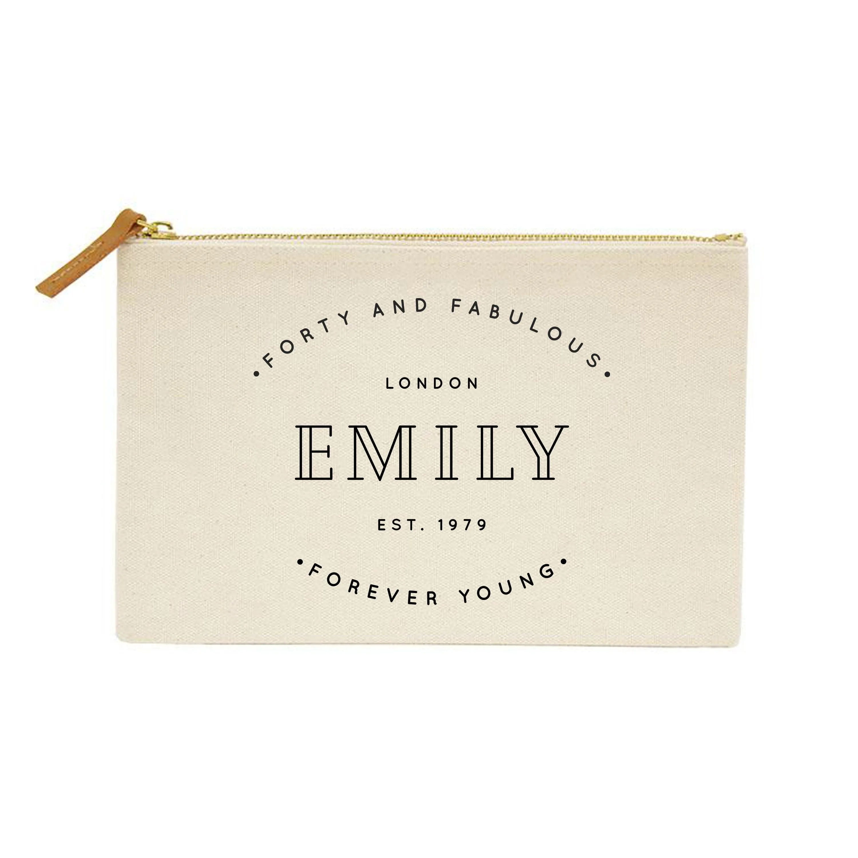 Personalised Make Up Bag | Custom Makeup Bag | Birthday gift ideas for her | Personalised Clutch Bag | Personalised Pouch | Womens Gifts