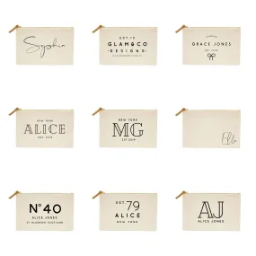 Personalised Make Up Bag | Custom Makeup Bag | Birthday gift ideas for her | Personalised Clutch Bag | Personalised Pouch | Womens Gifts