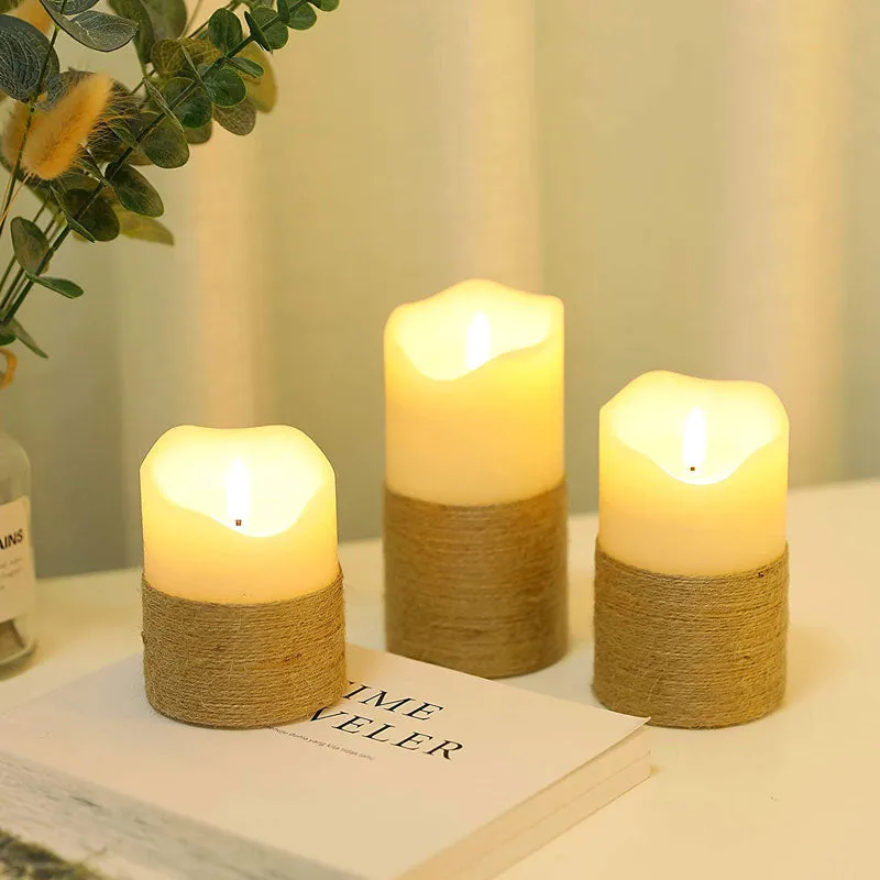Real Wax Flameless Candles（Set of 3）