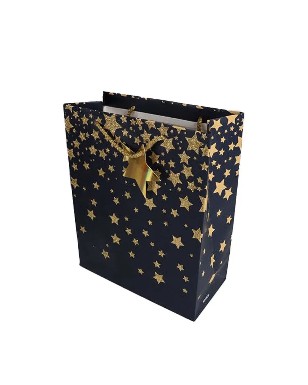 Starry Gift Bag, Large, Navy Blue, Paper, Set of 3