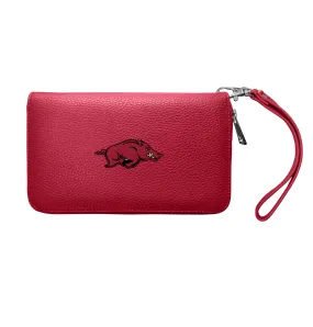 University of Arkansas Zip Organizer Wallet Pebble