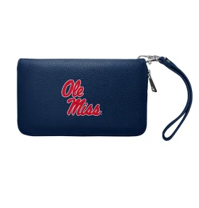 University of Mississippi Zip Organizer Wallet Pebble