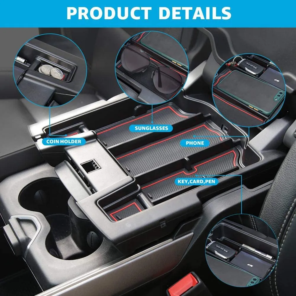Upgraded Center Console Organizer Tray for 2019-2023 Dodge RAM 1500 2500 3500