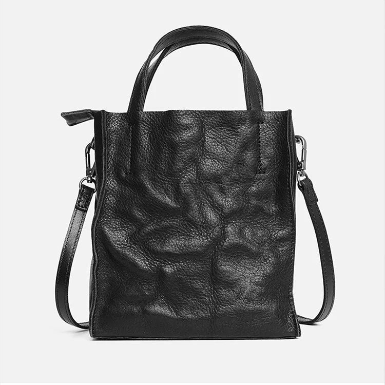 Vintage Women's Genuine Leather Handbags Small Crossbody Tote Purse For Women