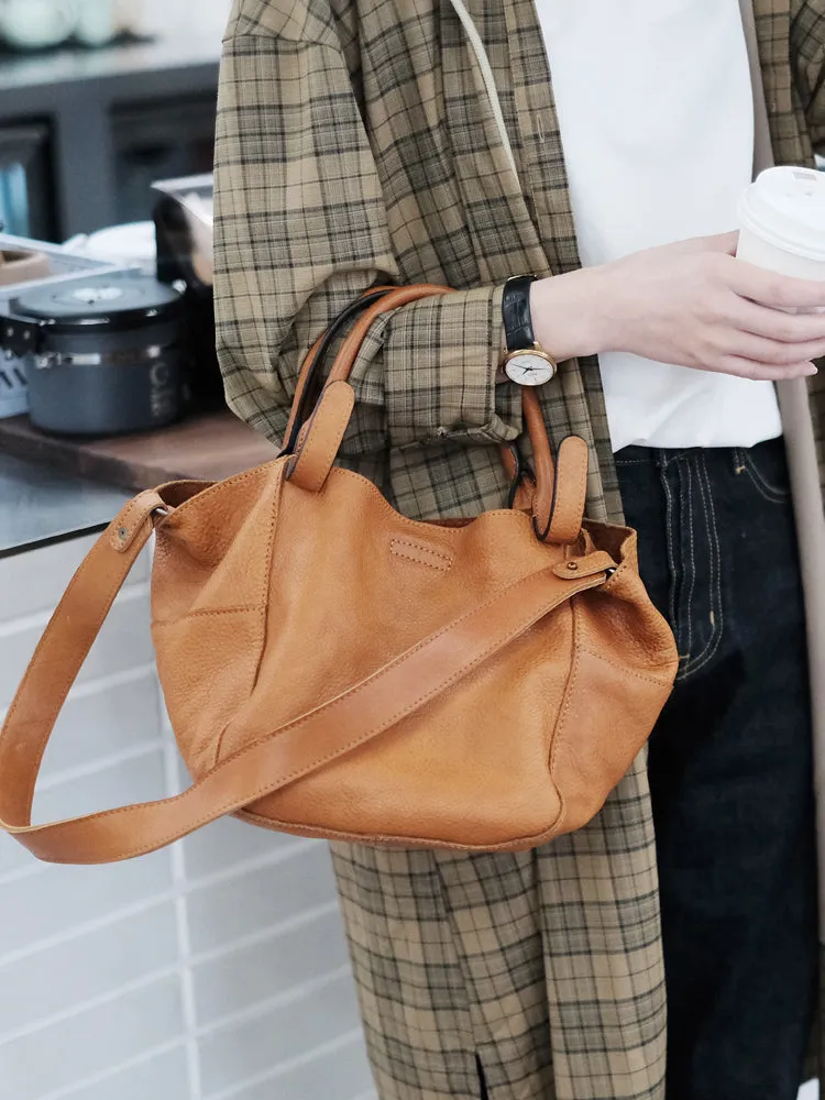 Vintage Womens Leather Tote Handbags Cross Shoulder Bag