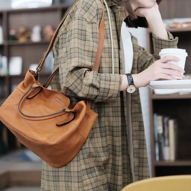 Vintage Womens Leather Tote Handbags Cross Shoulder Bag