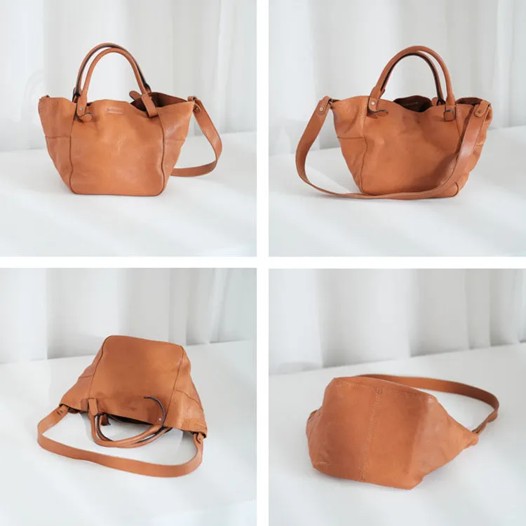 Vintage Womens Leather Tote Handbags Cross Shoulder Bag