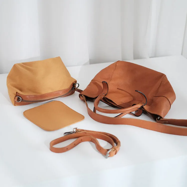 Vintage Womens Leather Tote Handbags Cross Shoulder Bag