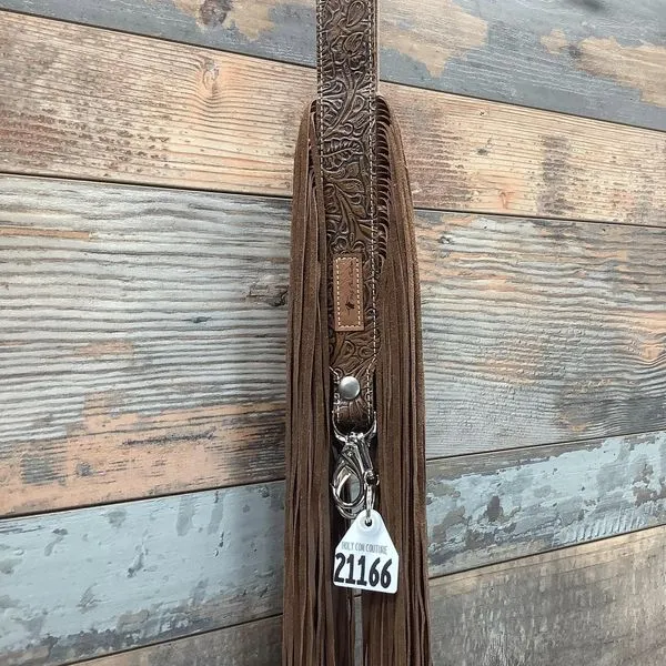 Western Mini Leather Fringe Strap 36" #21166