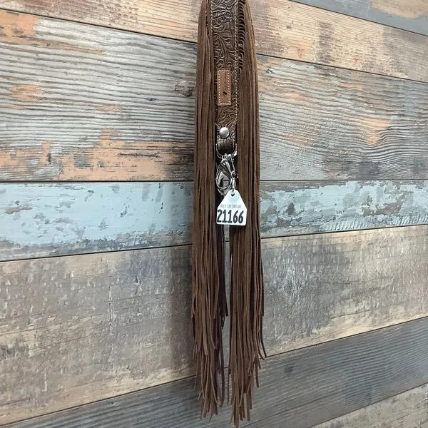 Western Mini Leather Fringe Strap 36" #21166