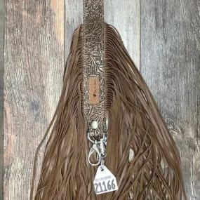 Western Mini Leather Fringe Strap 36" #21166