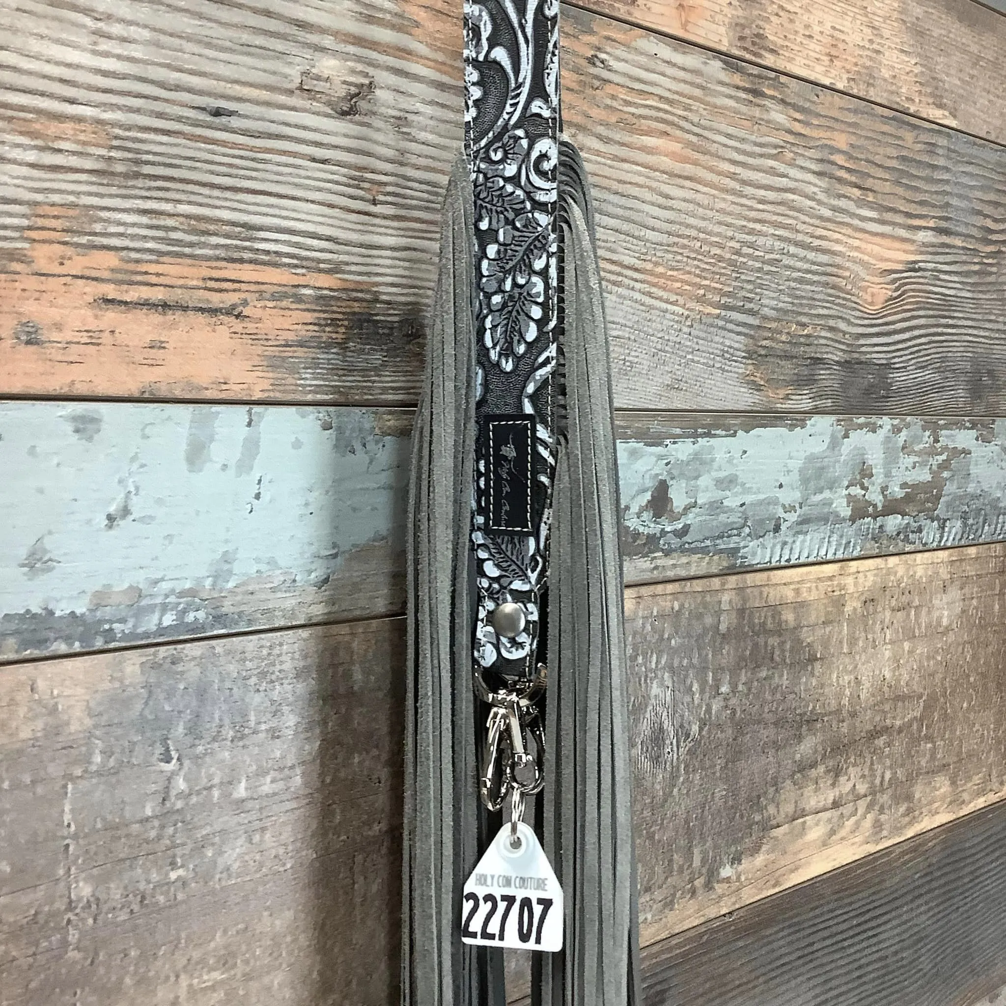 Western Mini Leather Fringe Strap 48" #22707