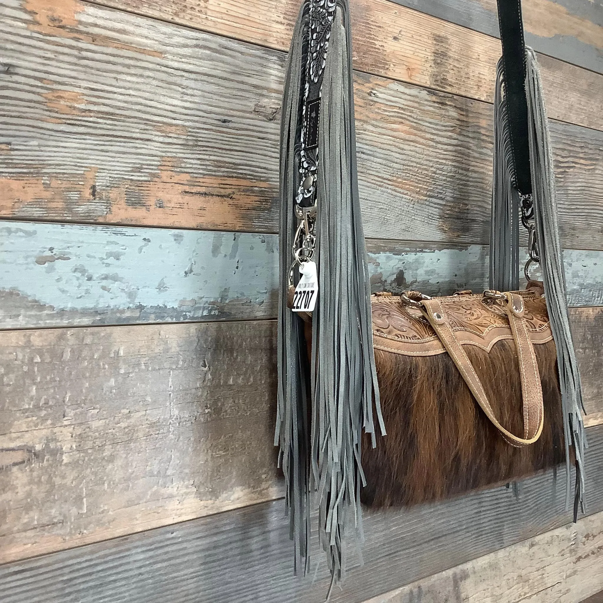 Western Mini Leather Fringe Strap 48" #22707