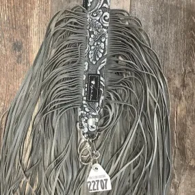 Western Mini Leather Fringe Strap 48" #22707