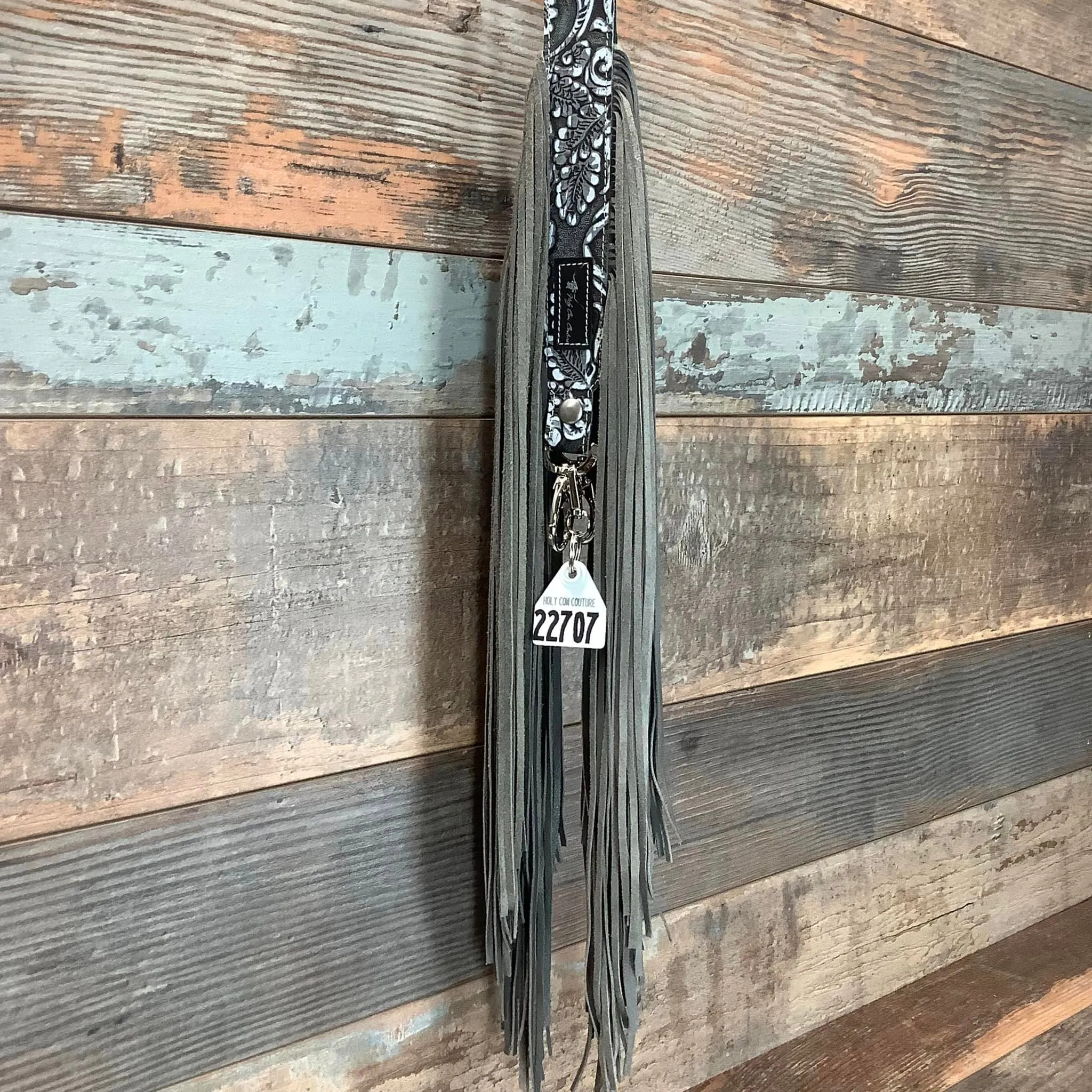 Western Mini Leather Fringe Strap 48" #22707
