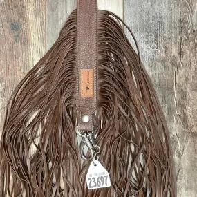 Western Mini Leather Fringe Strap 48" #23697