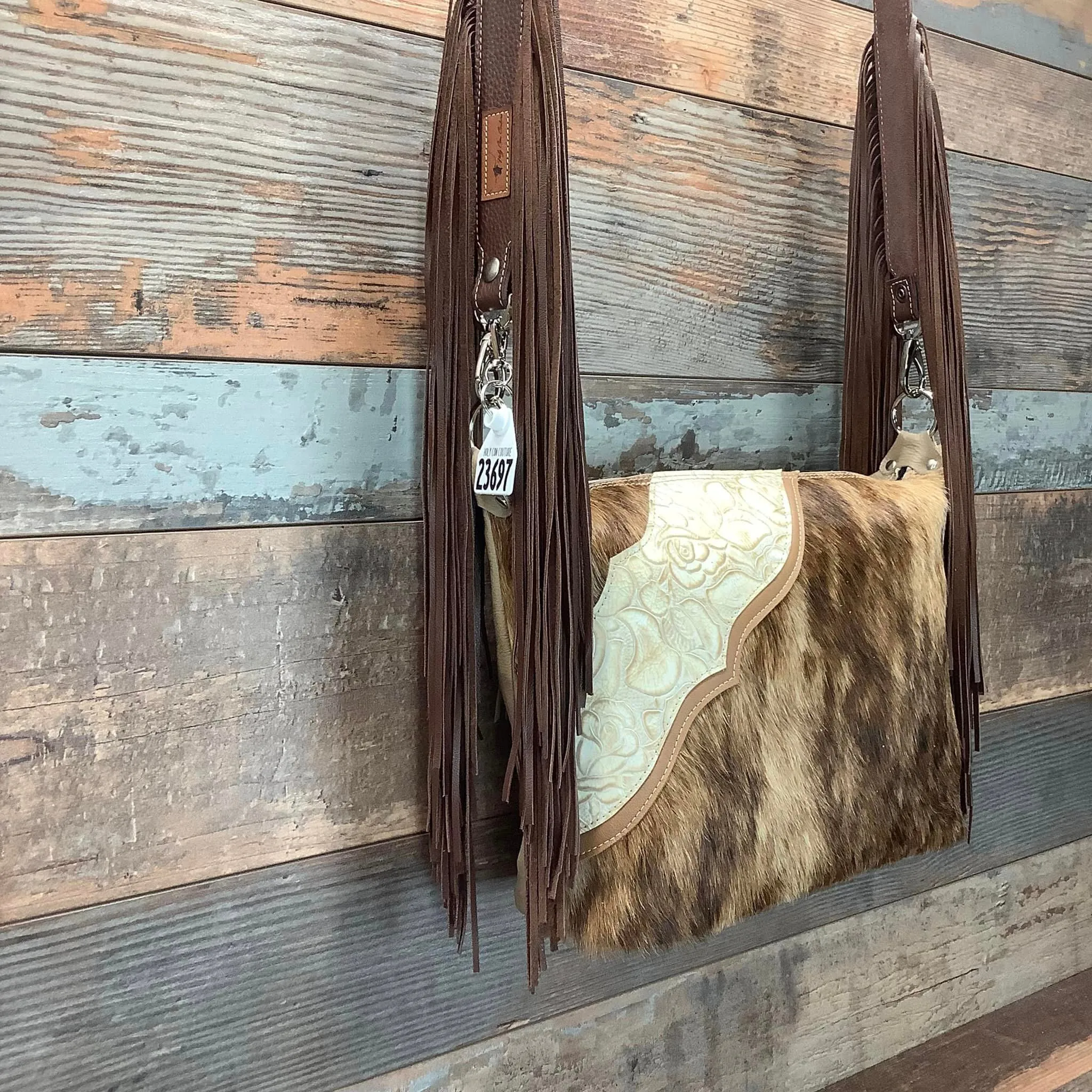 Western Mini Leather Fringe Strap 48" #23697