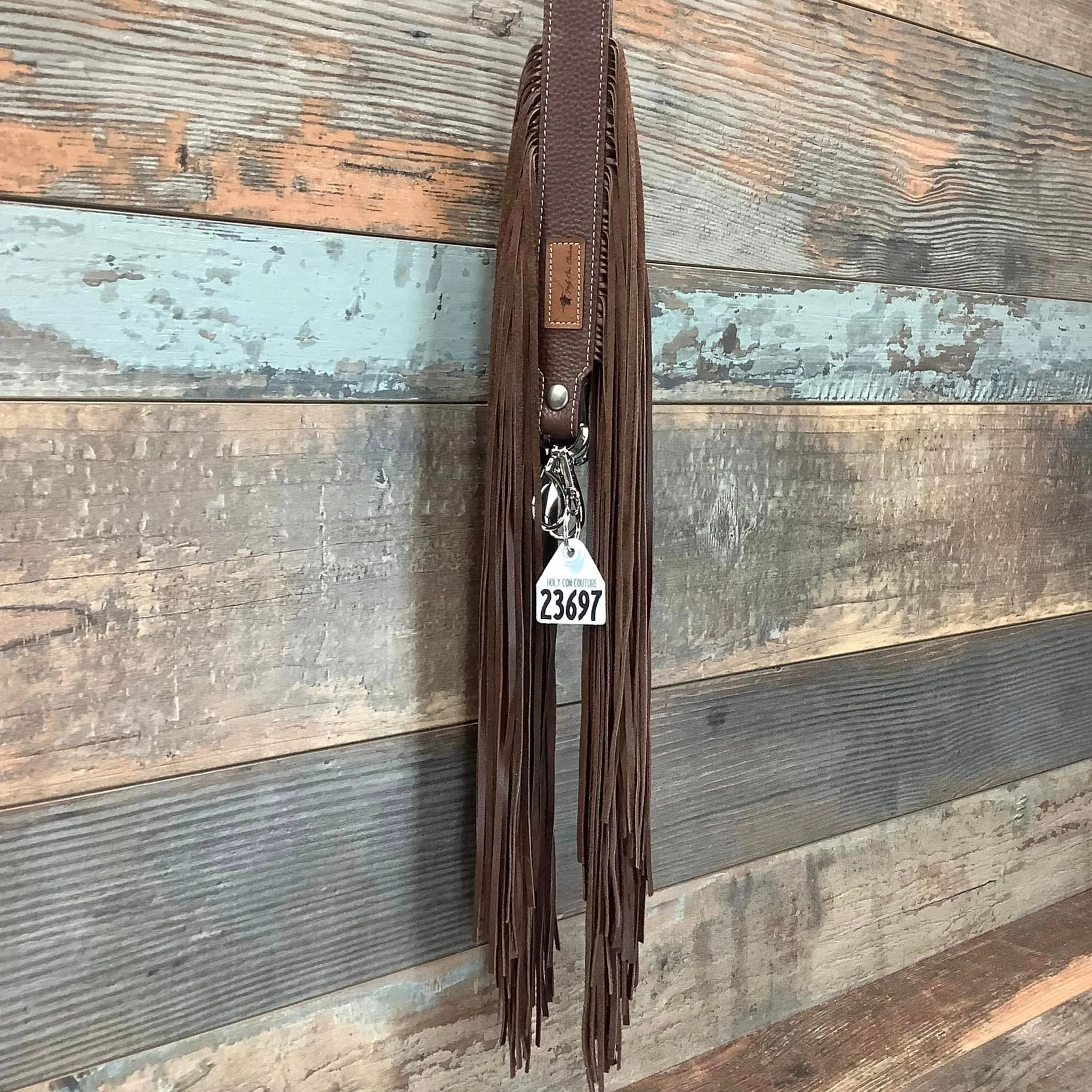 Western Mini Leather Fringe Strap 48" #23697