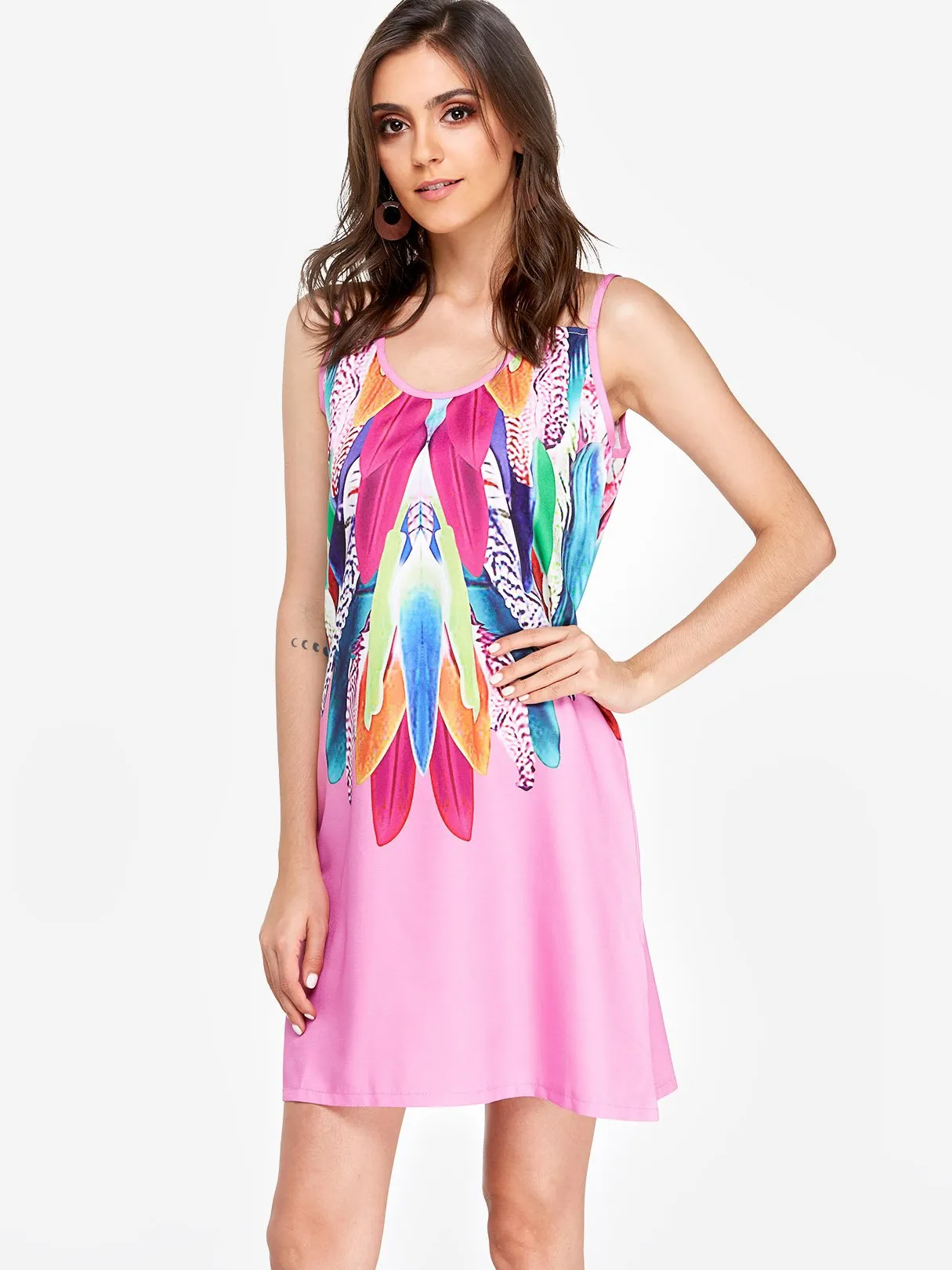 Wholesale Sleeveless Spaghetti Strap Mini Dress