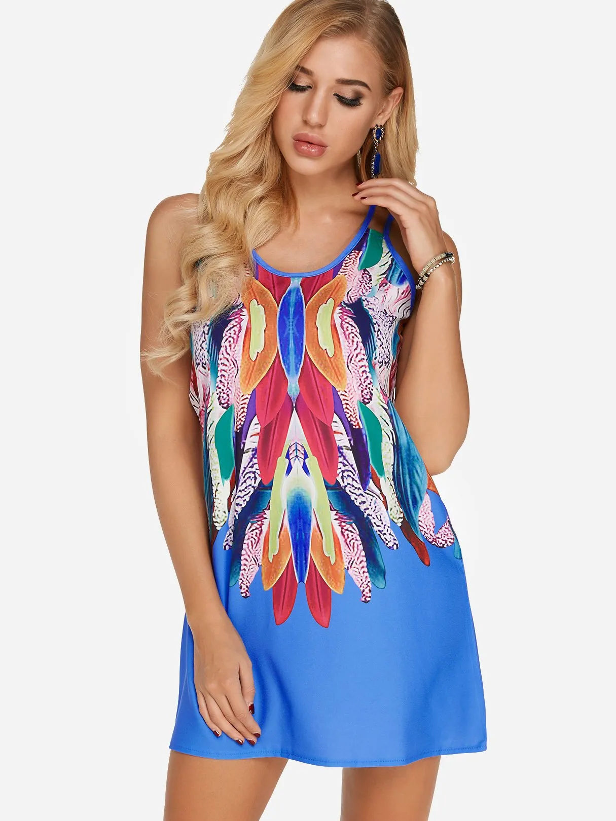 Wholesale Sleeveless Spaghetti Strap Mini Dress