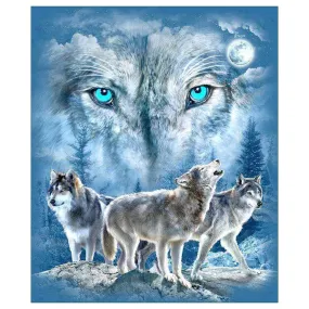 Wolf Living Room  - Partial Diamond Painting 30x30cm