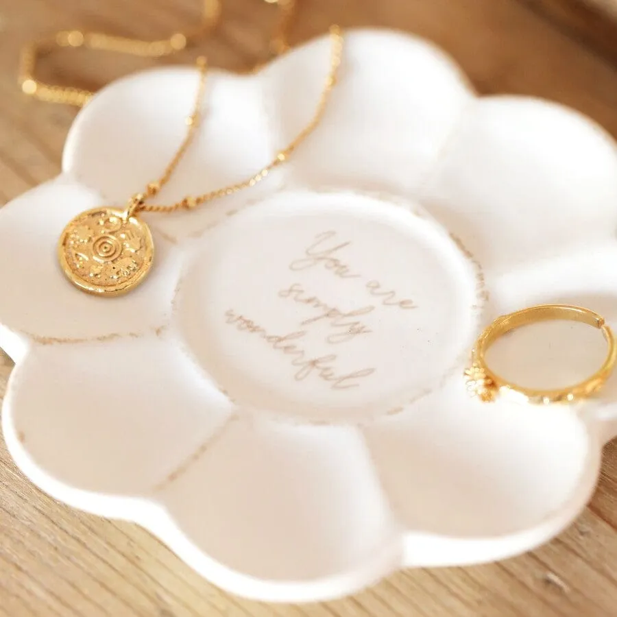 You are Wonderful Flower Trinket Dish